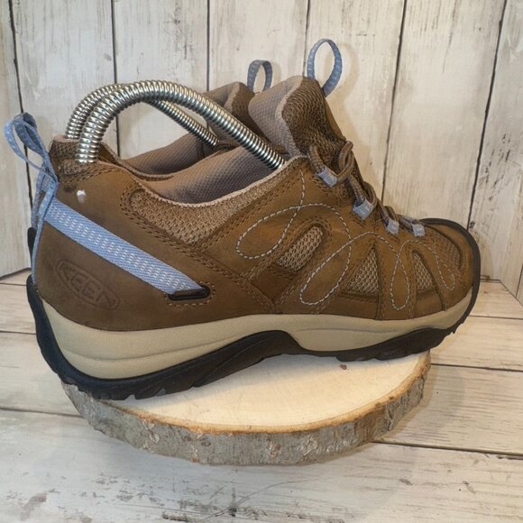 Keen Womens Shasta Hiking Trail Lace Up Shoes Waterproof Brown Blue Size 7.5 - Picture 6 of 10